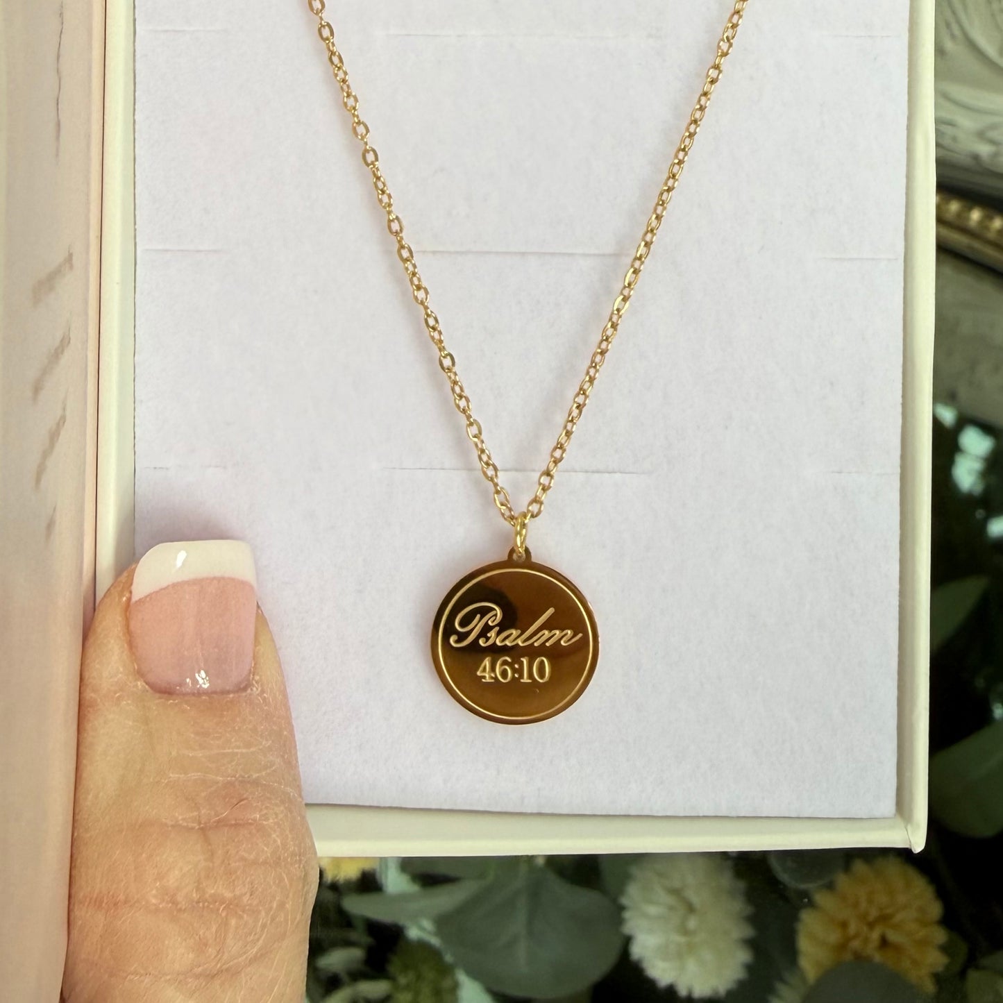 LoveStory Necklace | Be Still and Know That I Am God Psalm 46:10