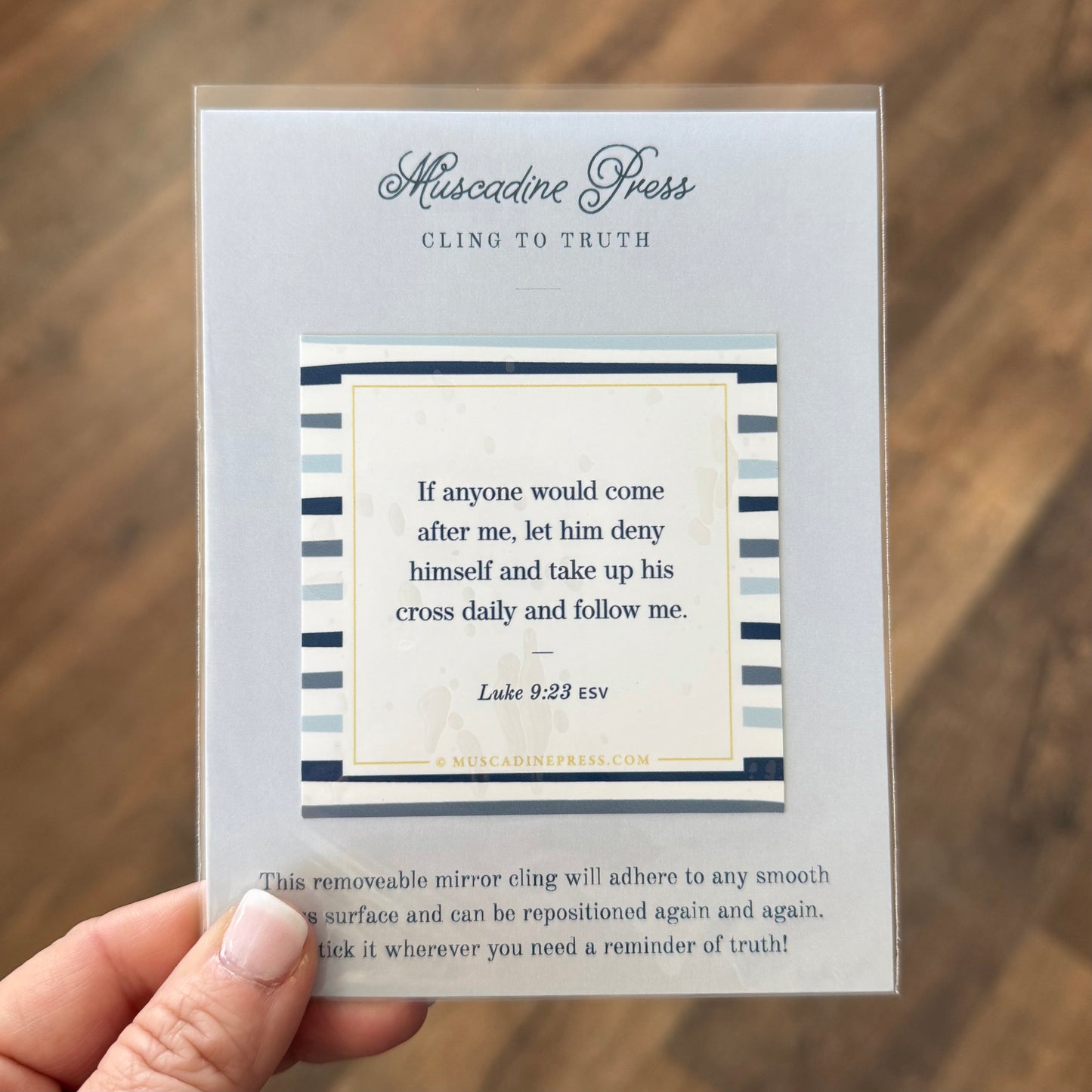 Scripture Cling | Take Up Your Cross