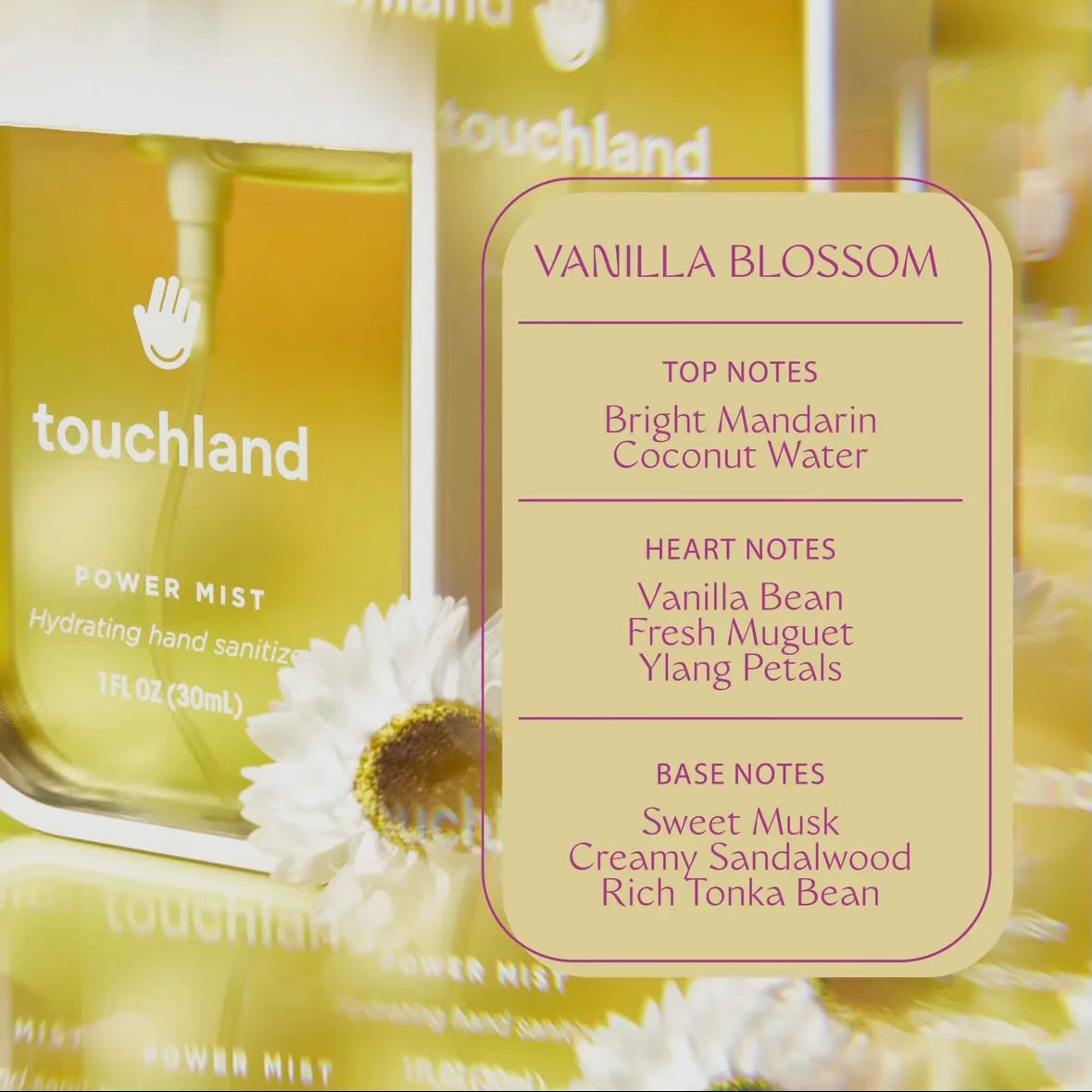 Touchland Power Mist Vanilla Blossom Hand Sanitizer