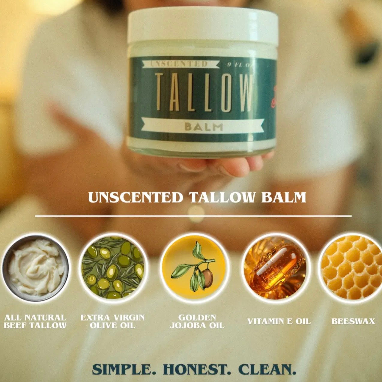 Tallow | Unscented Balm 2oz