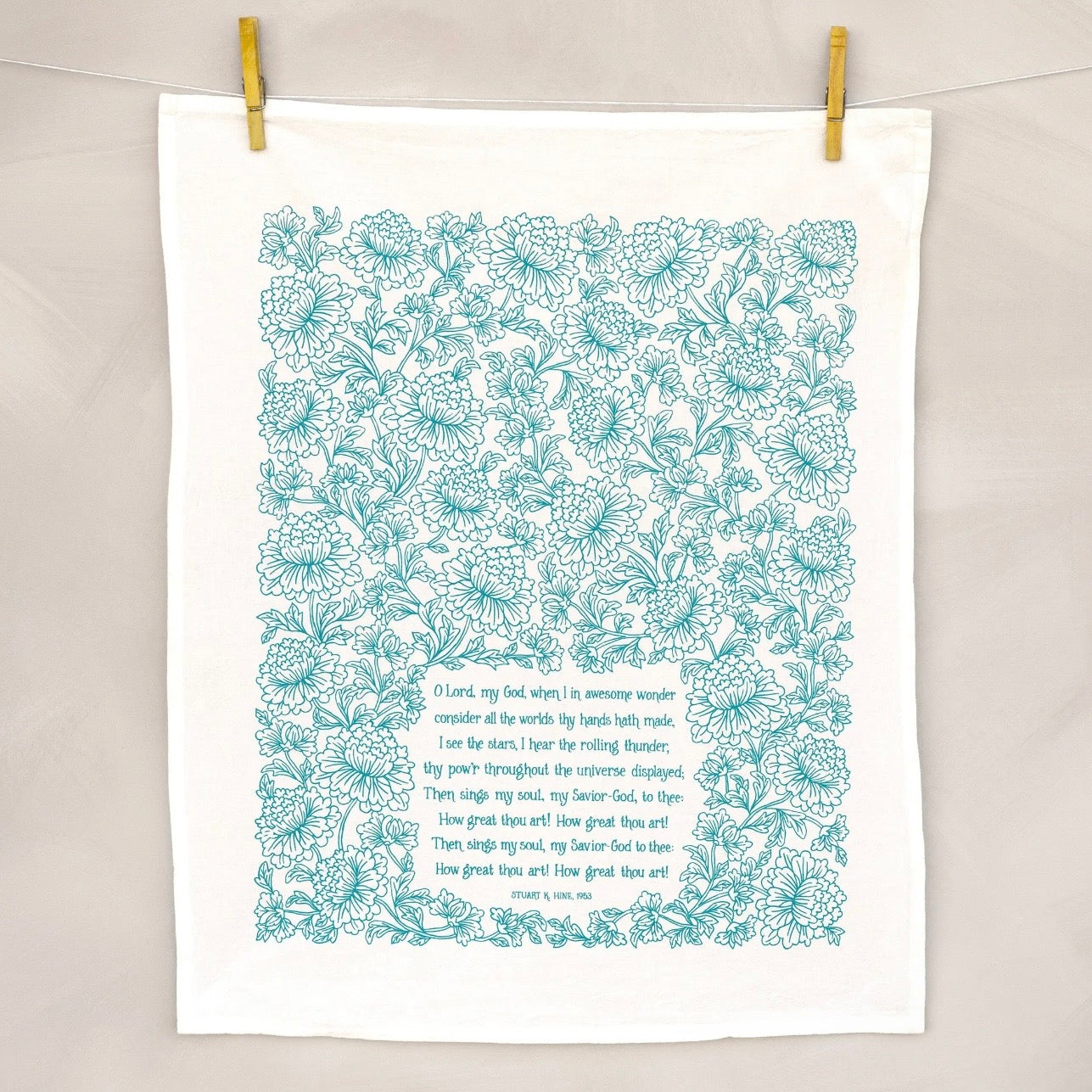 Hymn Tea Towel | How Great Thou Art