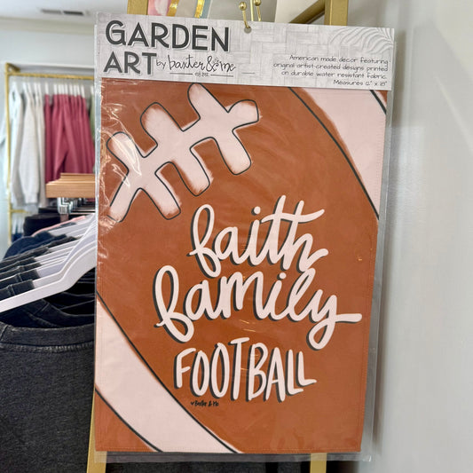 Garden Flag | Faith Family Football