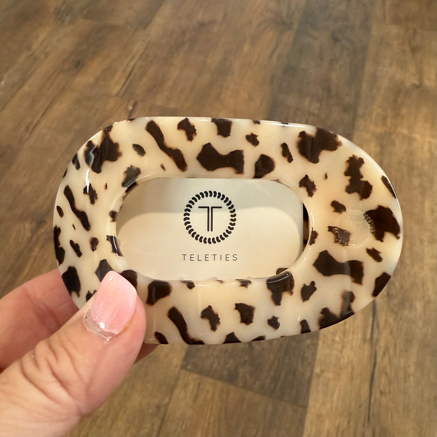 Teleties Flat Clip | Medium | Blonde Tortoise