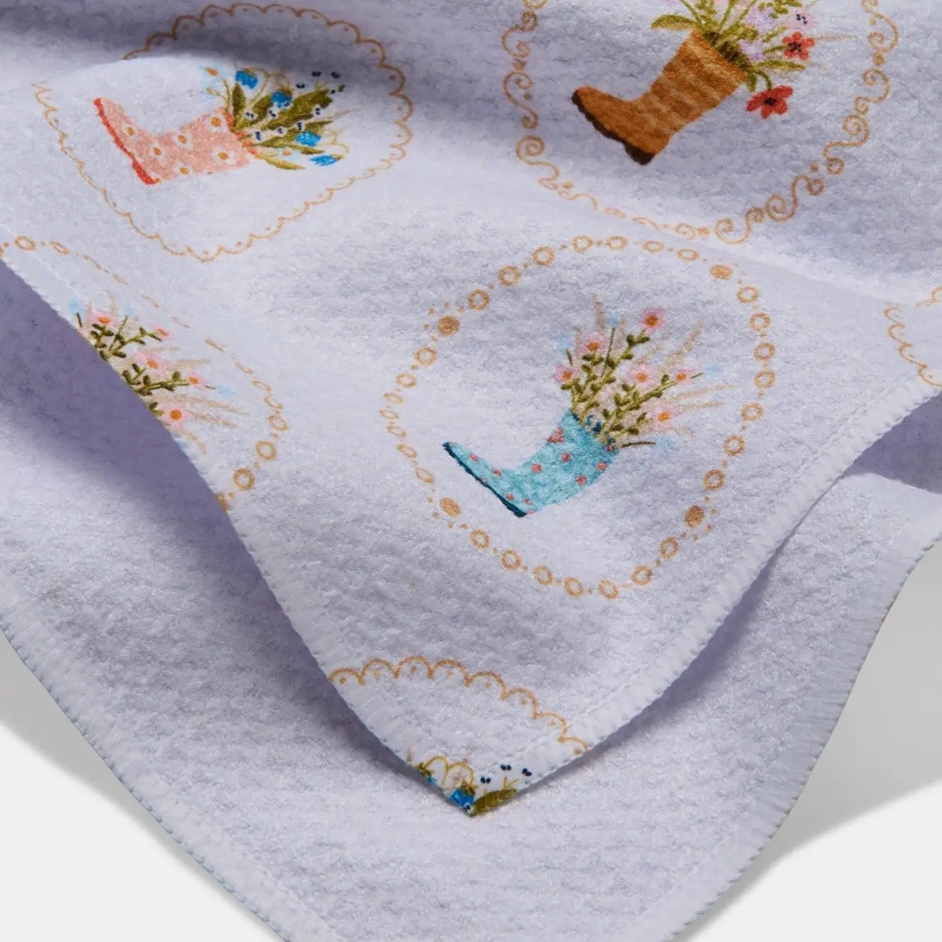 Geometry Dish Towel | Rainboots In Bloom