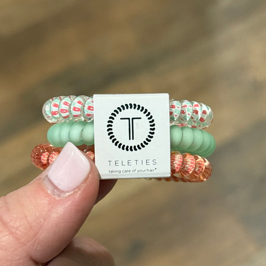 Teleties Hair Coils | Small | Calming Coral