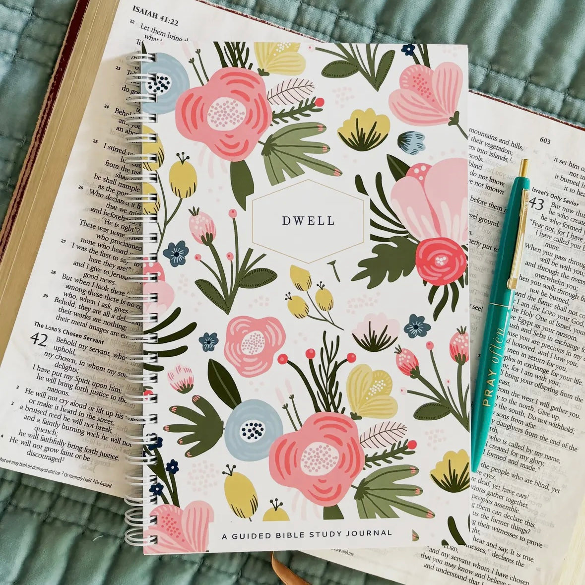 Dwell Bible Study Journal - Fresh Floral