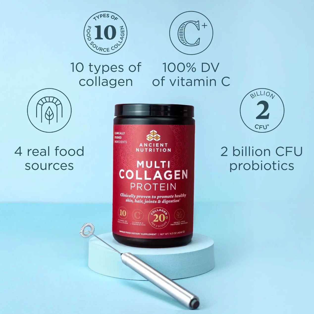 Multi Collagen Protein | Powder Unflavored (24 Servings)