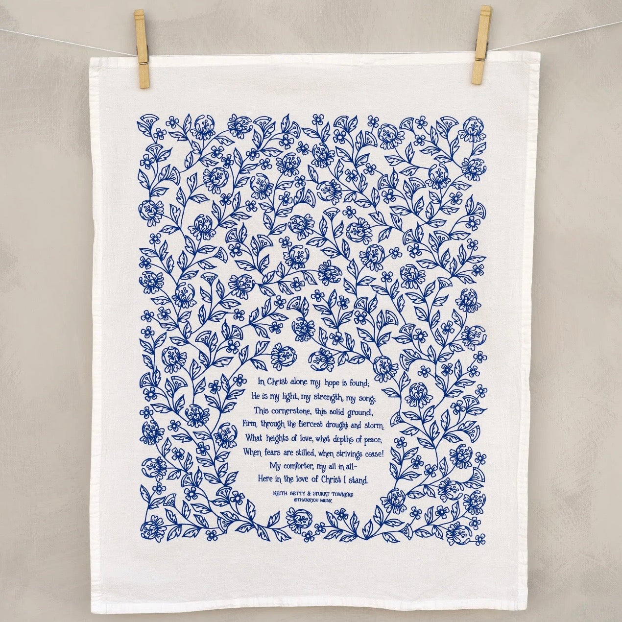 Hymn Tea Towel | In Christ Alone