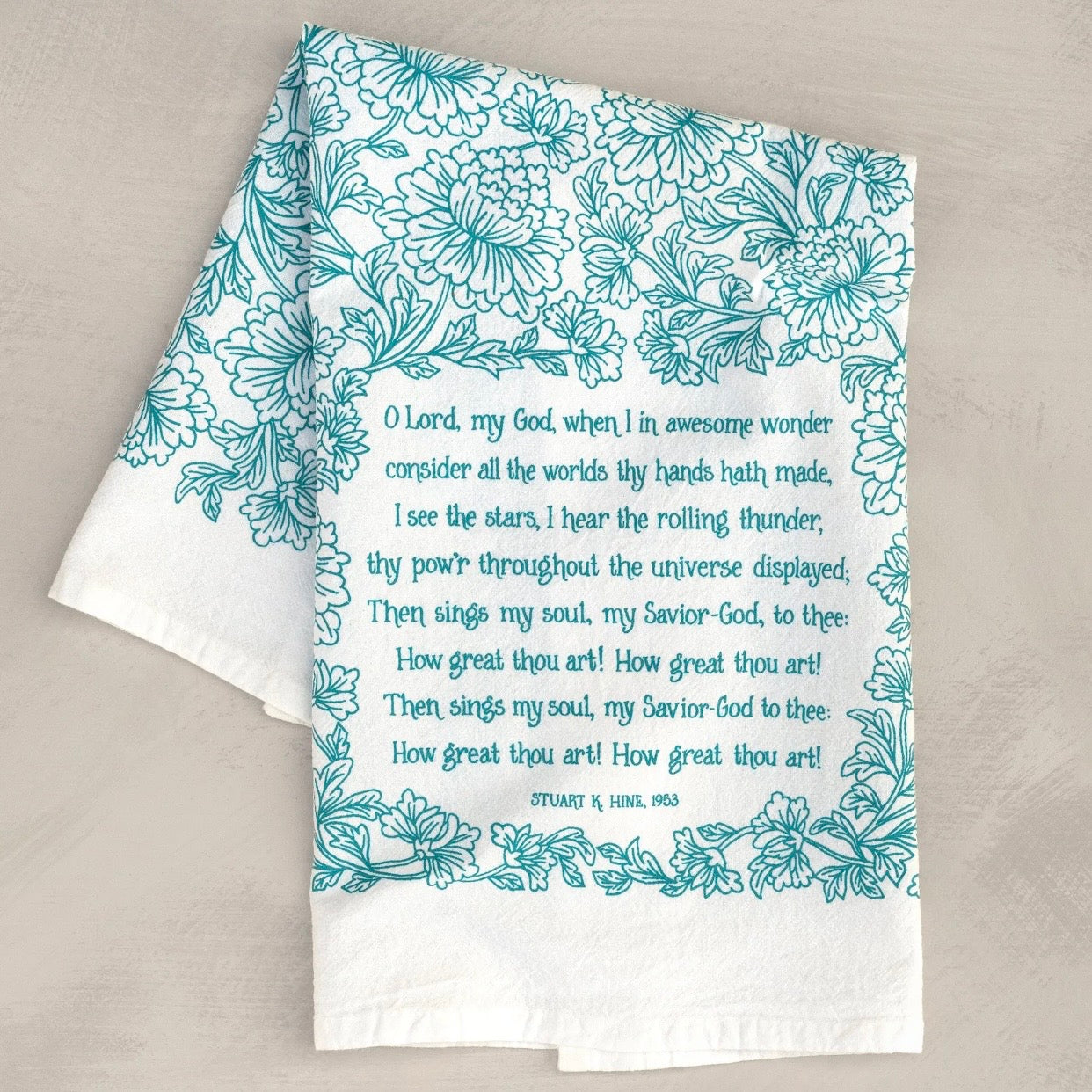 Hymn Tea Towel | How Great Thou Art