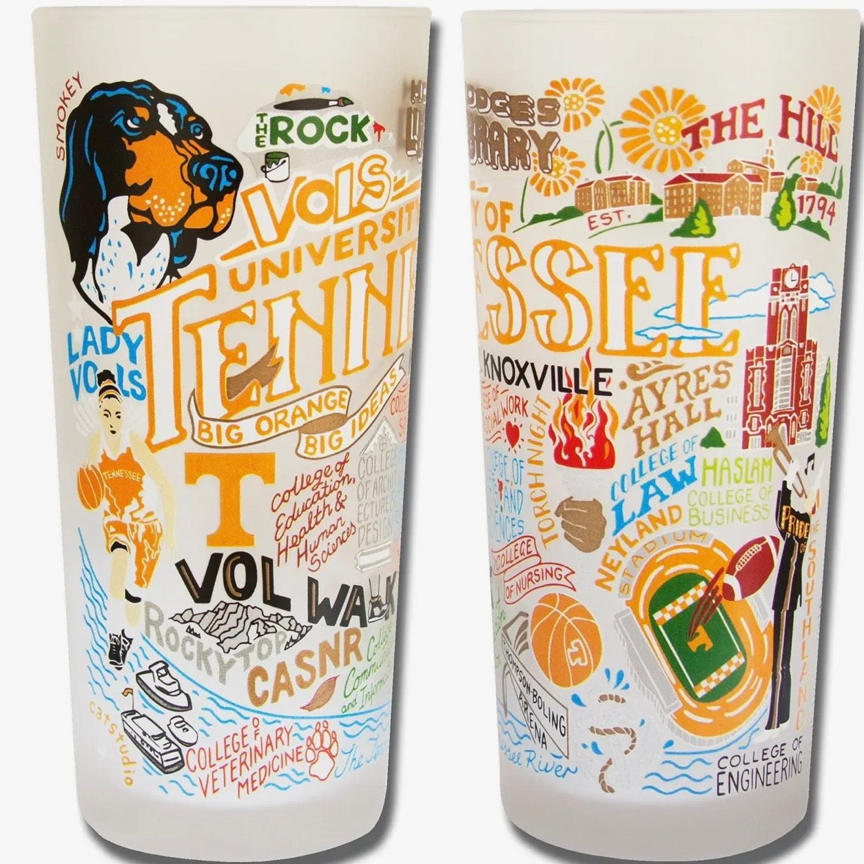 University of Tennessee Drinking Glass