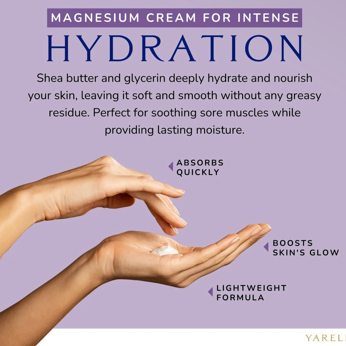 Dead Sea Magnesium Cream With Arnica & MSM | Lavender