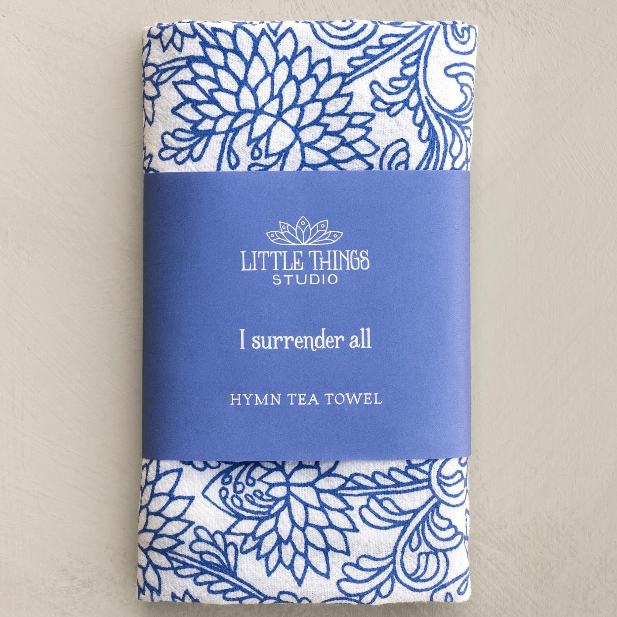 Hymn Tea Towel | I Surrender All