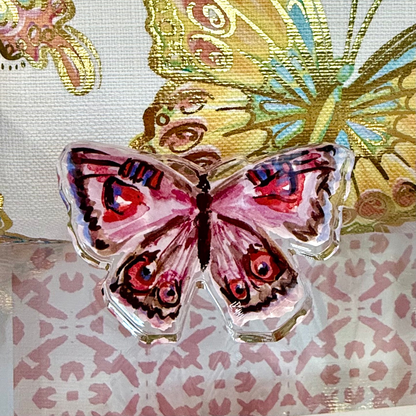 Acrylic Shelf Sitter | Bitty Purple Butterfly