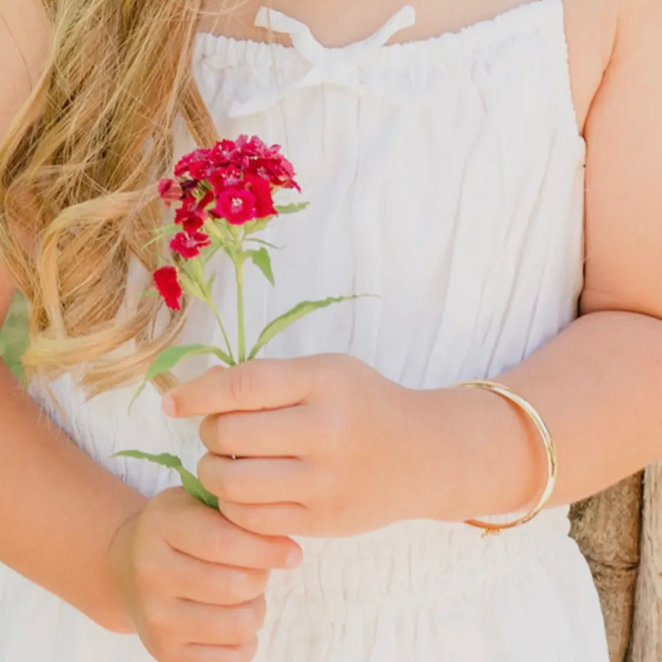 Girls Bracelet - Classic Silver Bangle