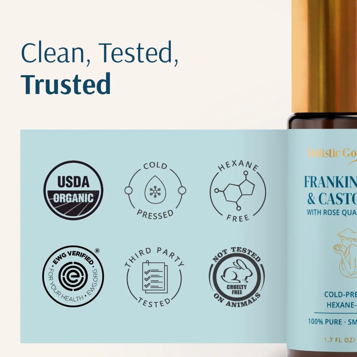 Organic Castor Oil Roll-On with Frankincense
