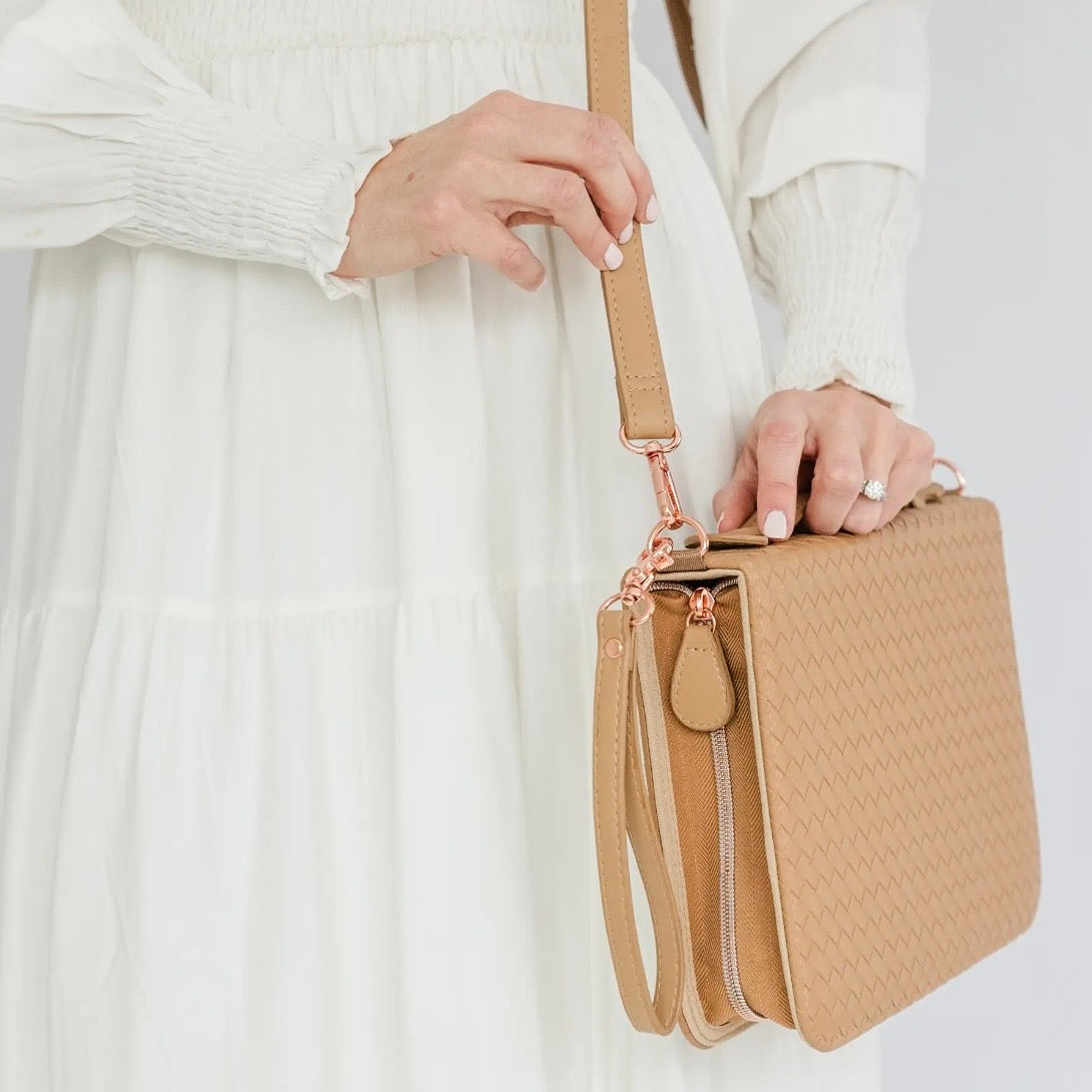 Crossbody Bible Holder | Caramel