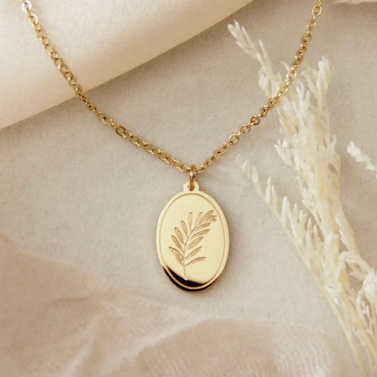 LoveStory Necklace | Olive Branch & Cross