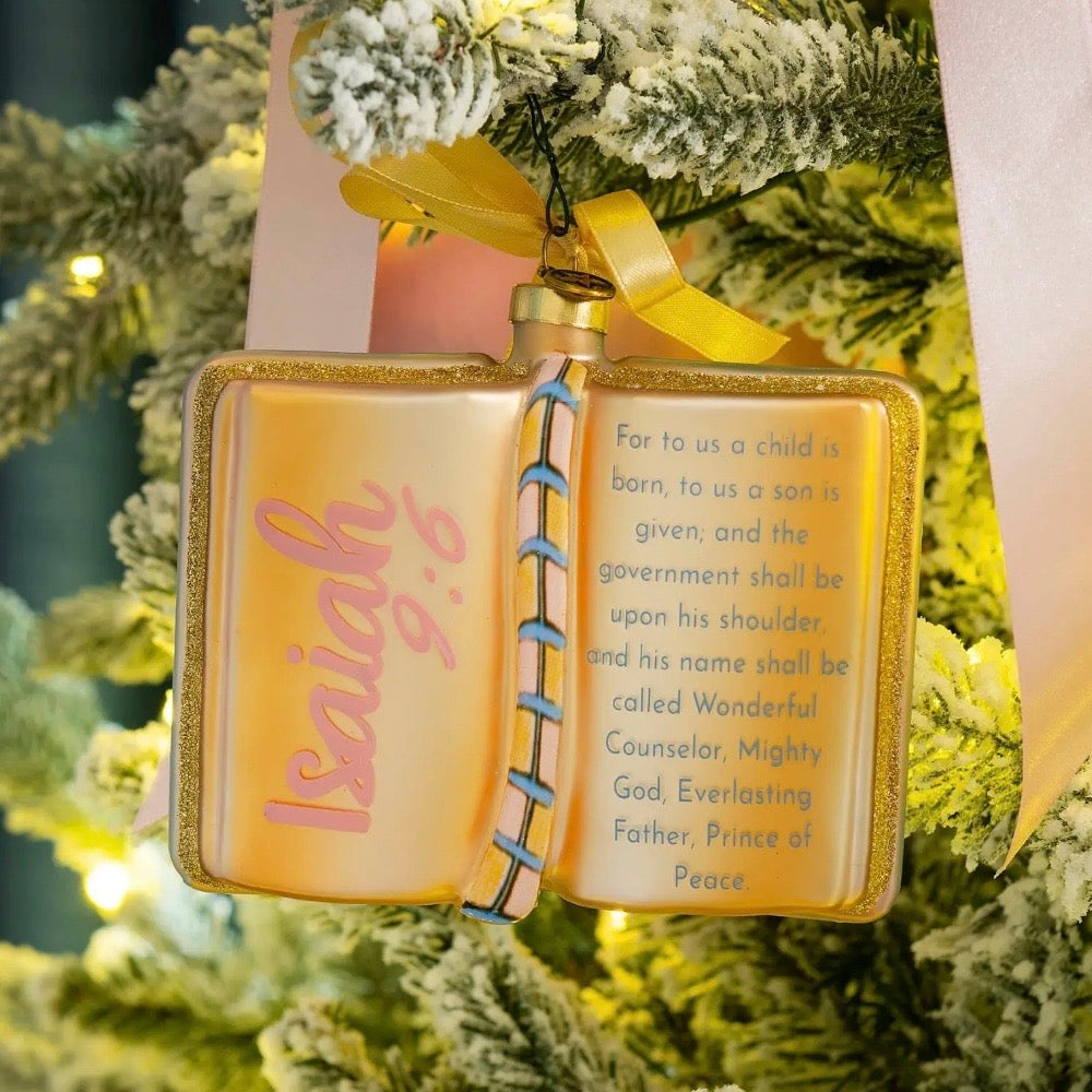 Blown Glass Ornament | Isaiah 9:6