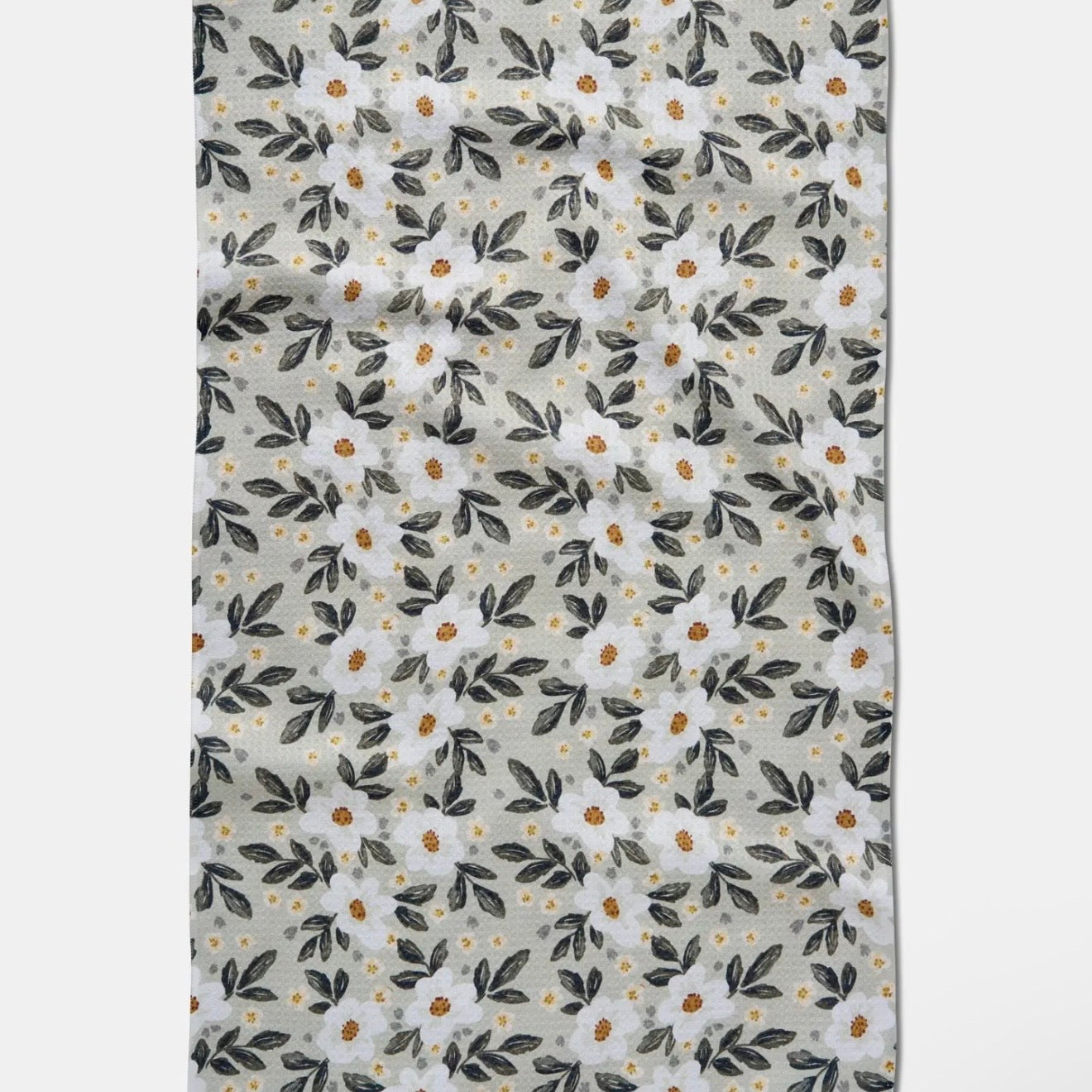 Geometry Dish Towel | Painted Spring Blossoms
