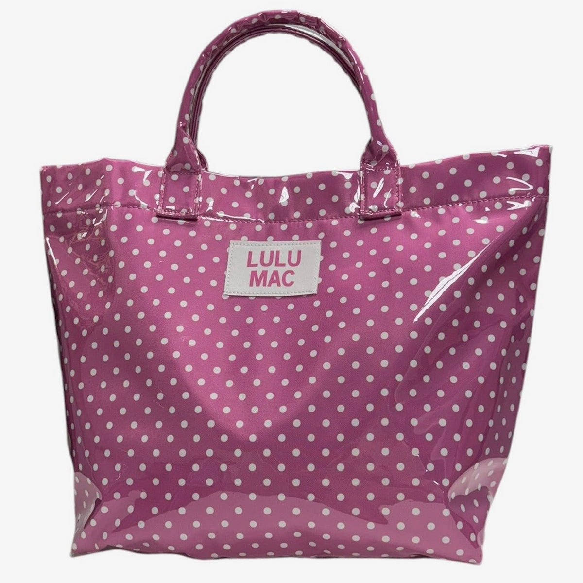 Lulu Mac Tote | Pink & White Dot