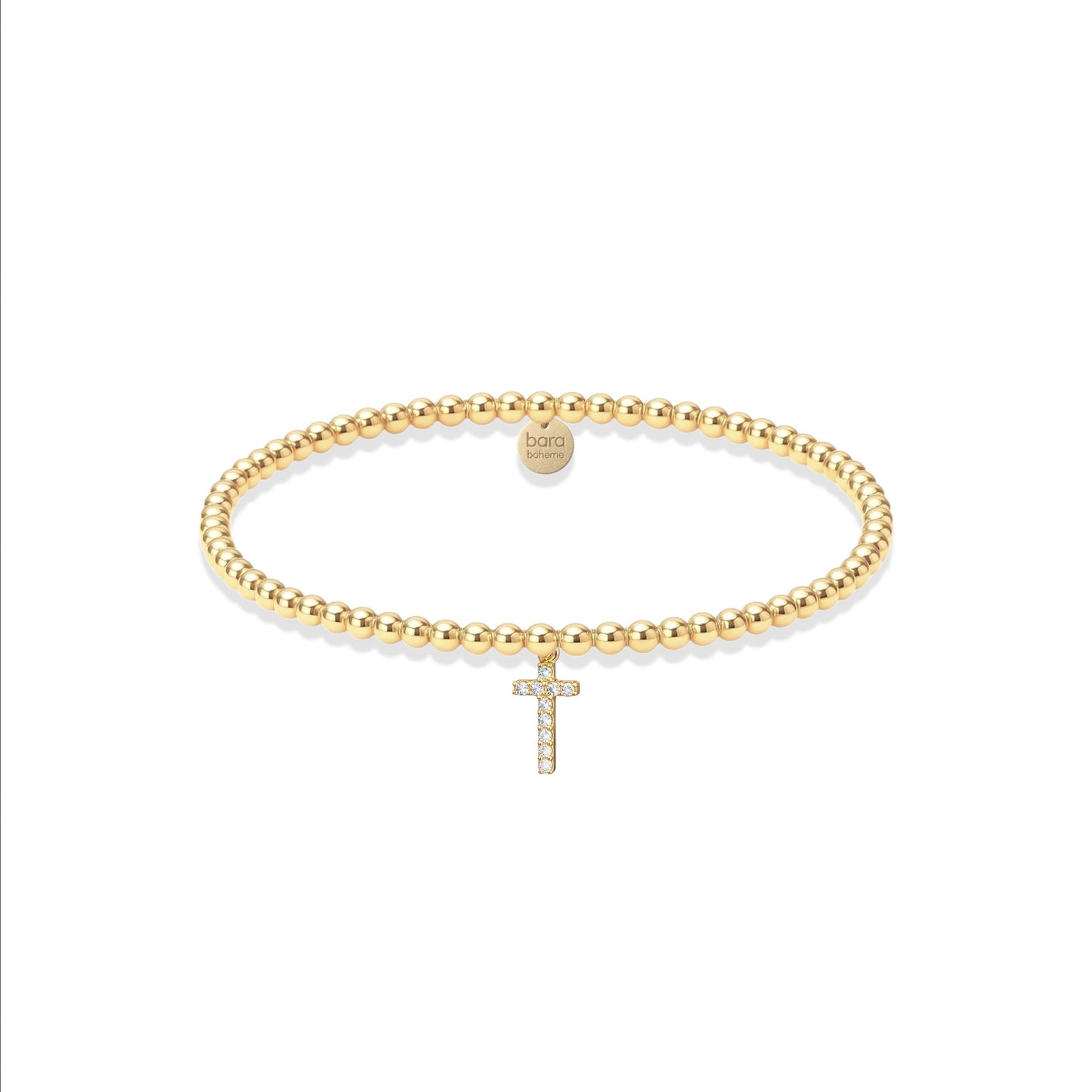Beaded Saint Cross Bracelet