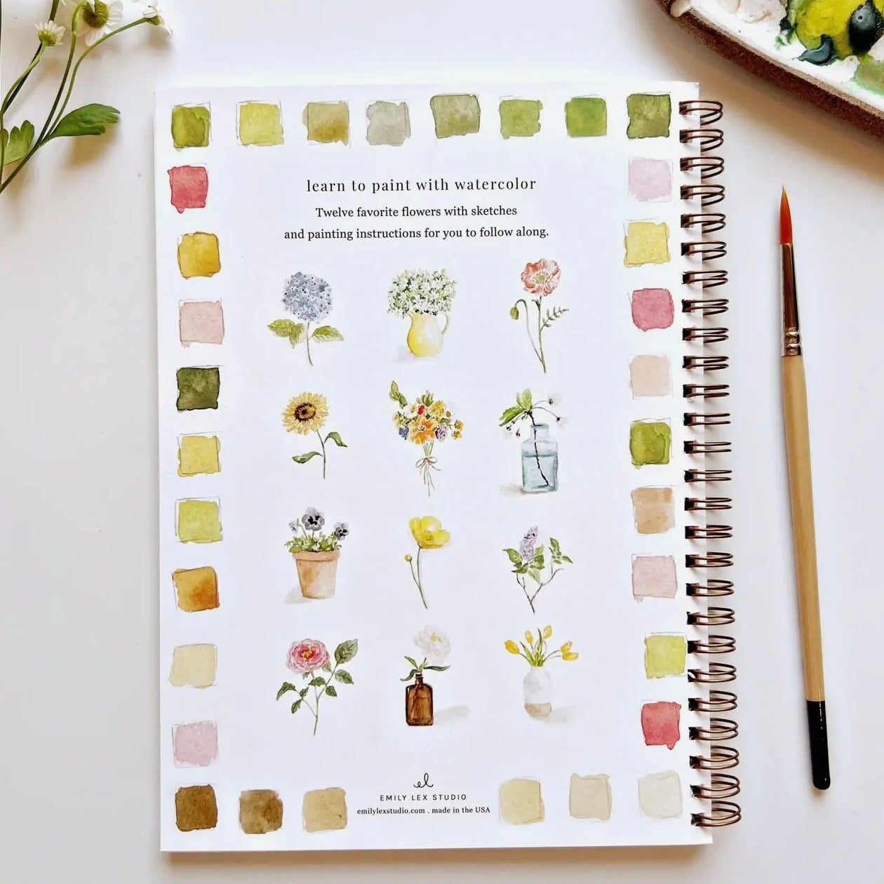 Watercolor Workbook | Flowers