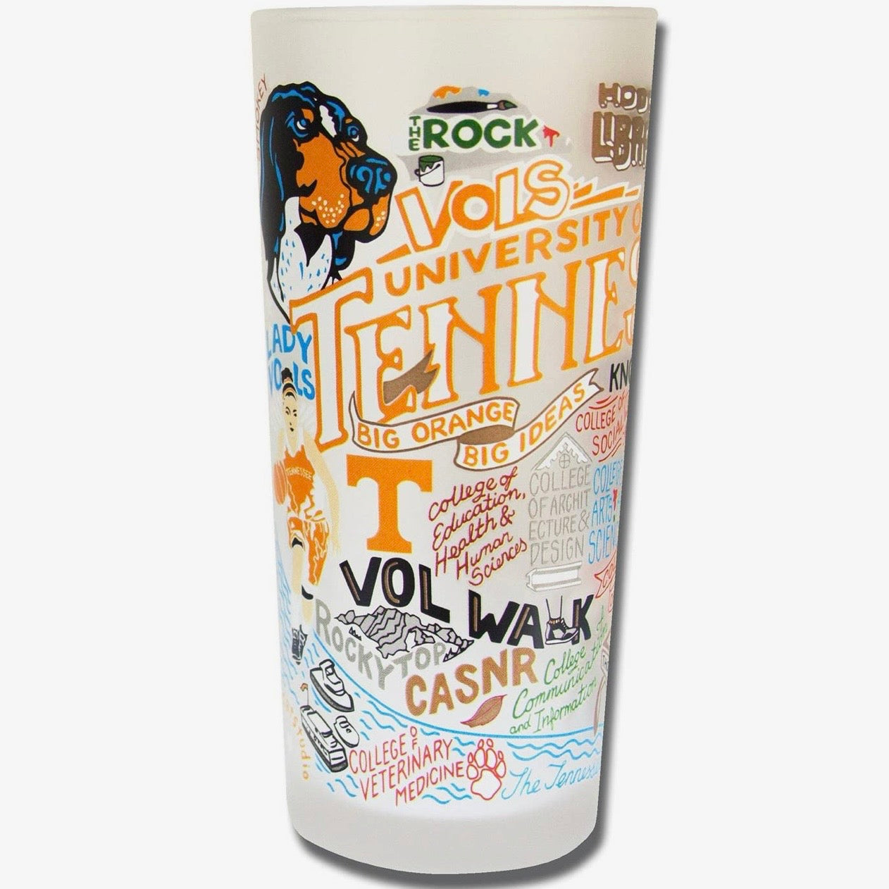 University of Tennessee Drinking Glass