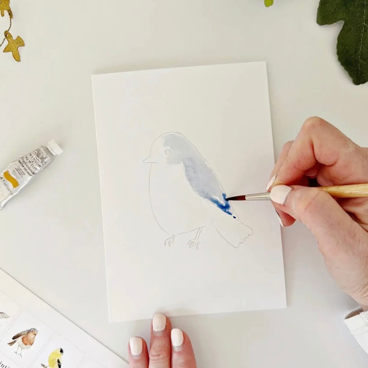 Paintable Watercolor
Notecard Set
 | Birds