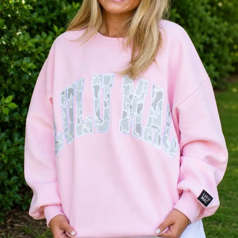 Lulu Mac Sweatshirt | Light Pink Camo