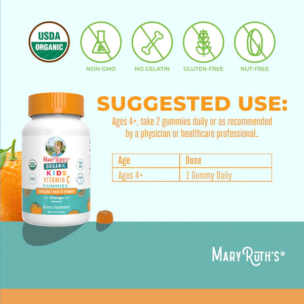 Mary Ruth’s Organic Kids Vitamin C Gummies