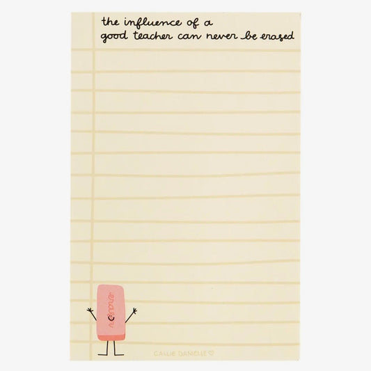 Influence Of A Good Teacher Notepad