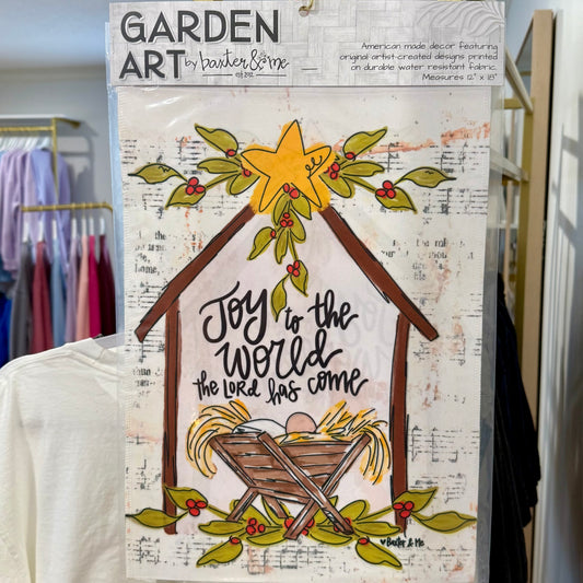 Garden Flag | Joy To The World