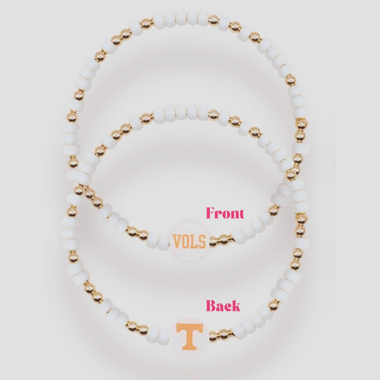 Bracelet - Tennessee/Vols Sprinkle | 6.75 inch