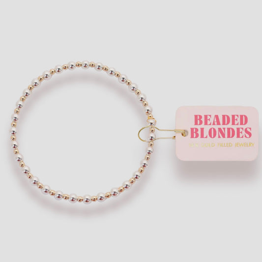 Bracelet - Mini Katy Gold + Silver | 6.75 inch