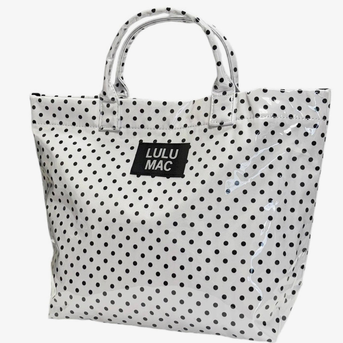 Lulu Mac Tote | White & Black Dot