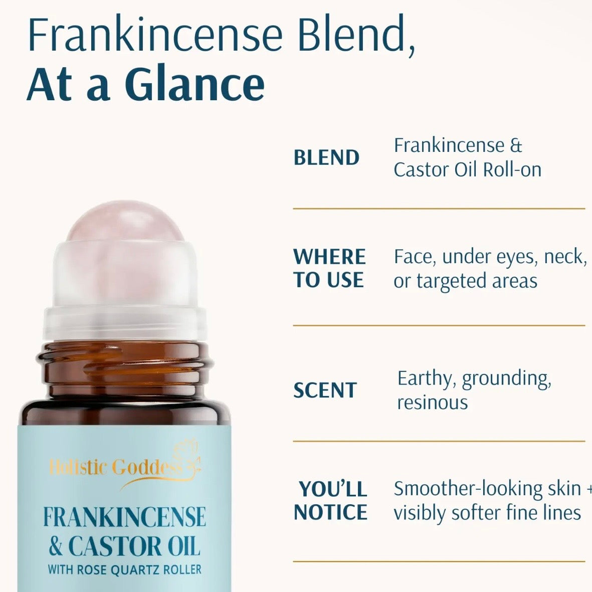 Organic Castor Oil Roll-On with Frankincense