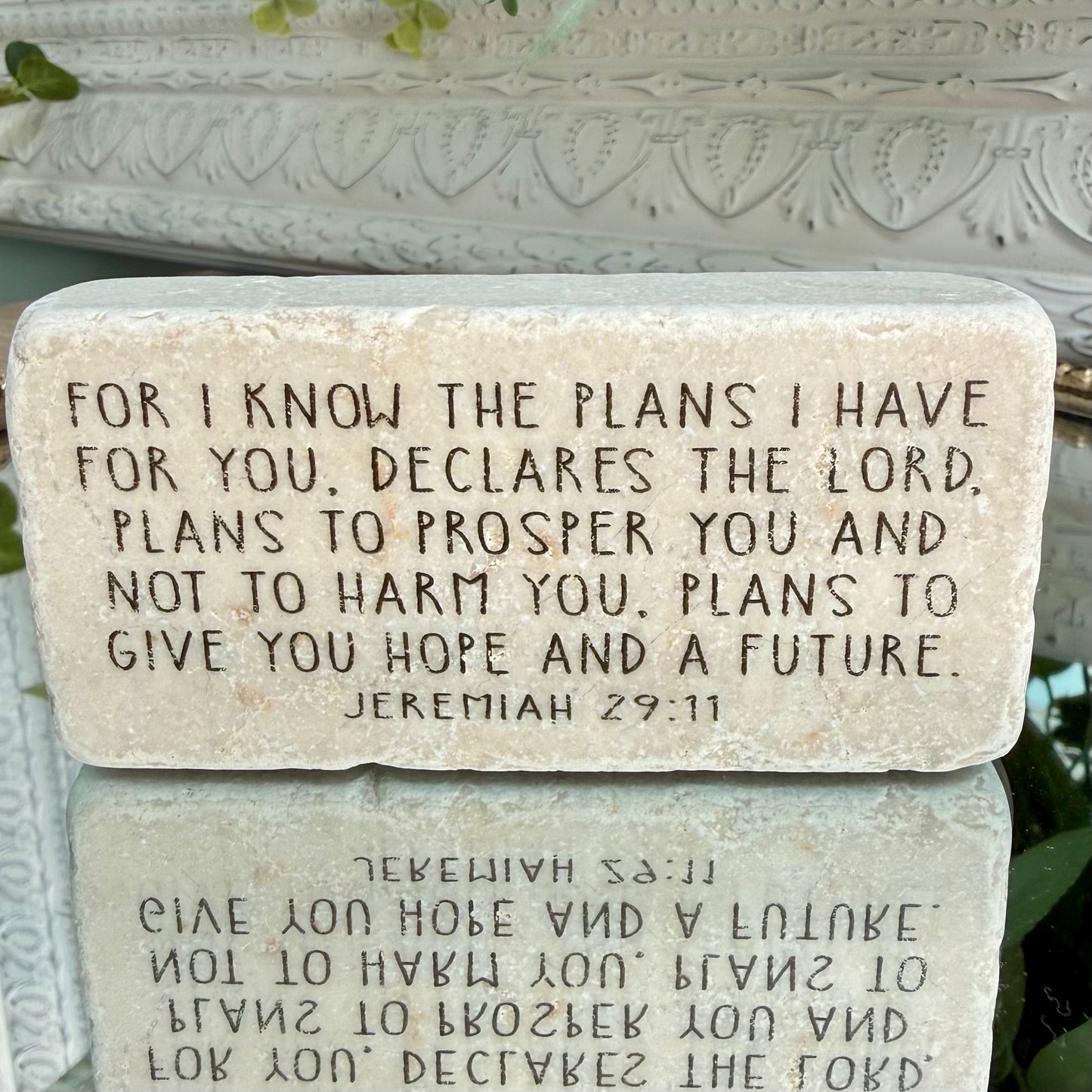 Scripture Stones | Jeremiah 29:11 | Half Block