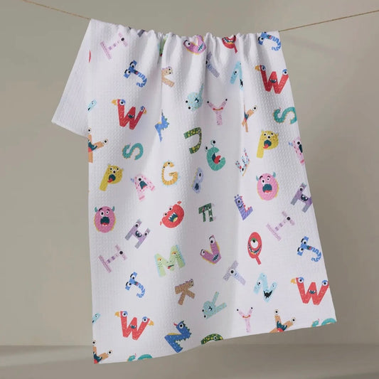 Geometry Dish Towel | Alphabet