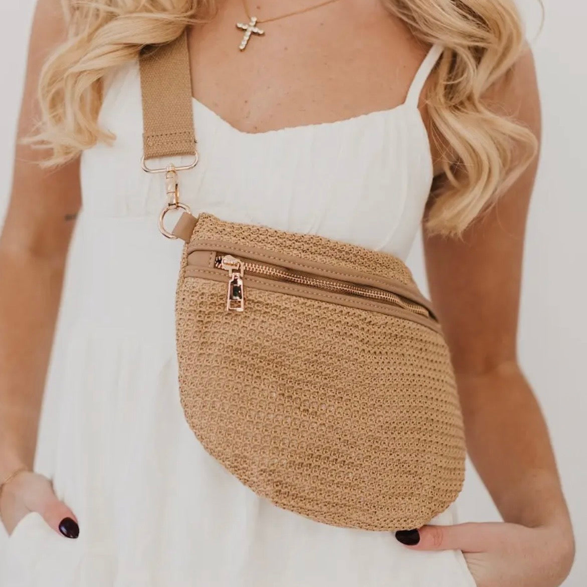 Rachel Raffia Westlyn Bum Bag