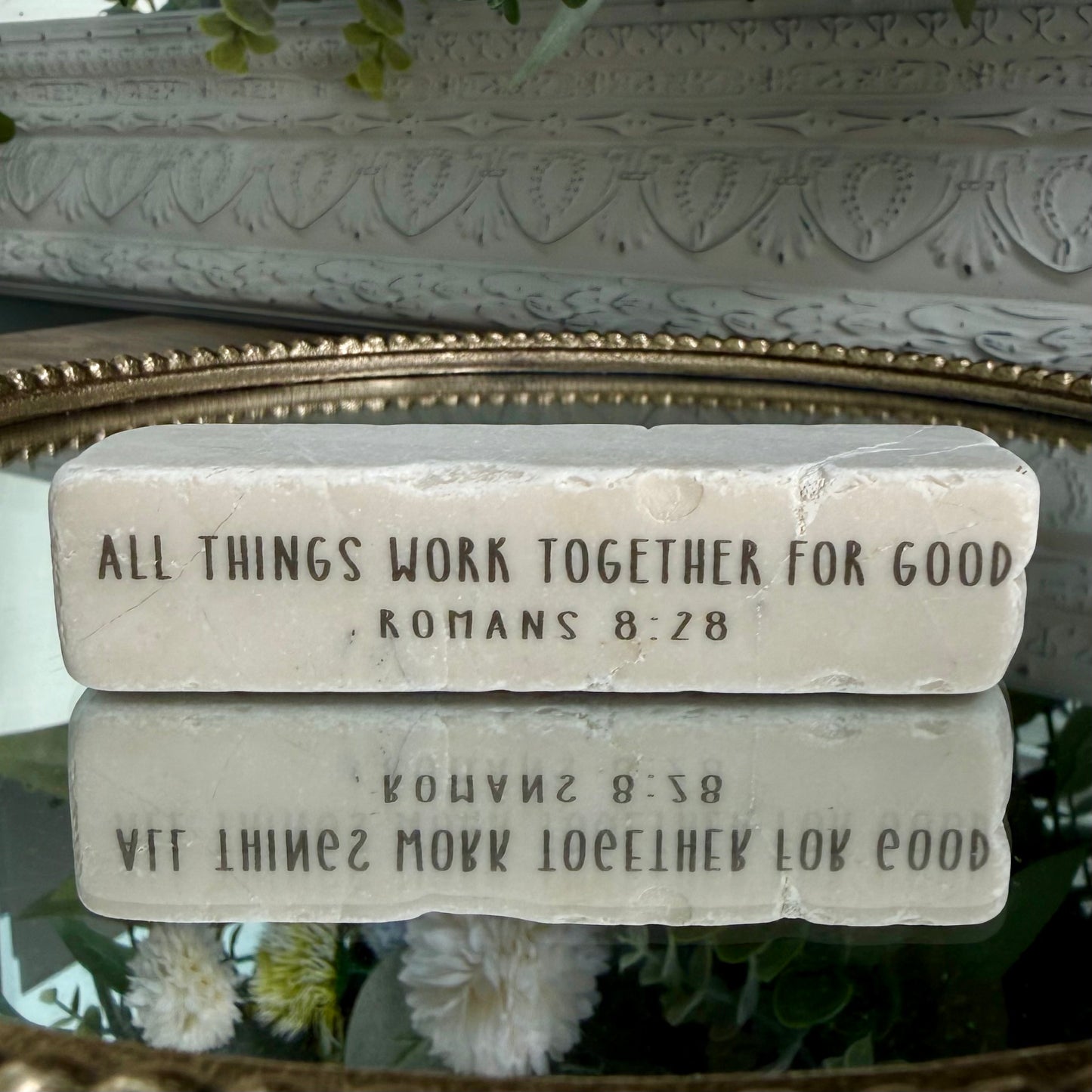 Scripture Stones | Work Together For Good | Quarter