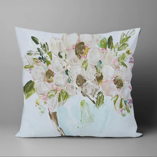 Pillow - White Gardenias