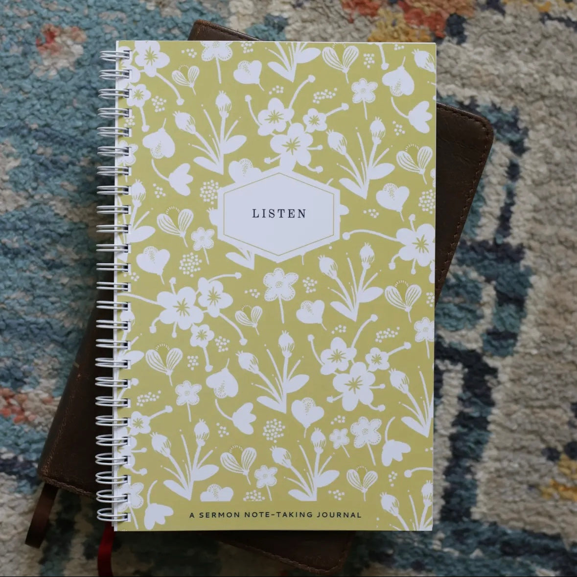 Sermon Notebook - Marigold Floral