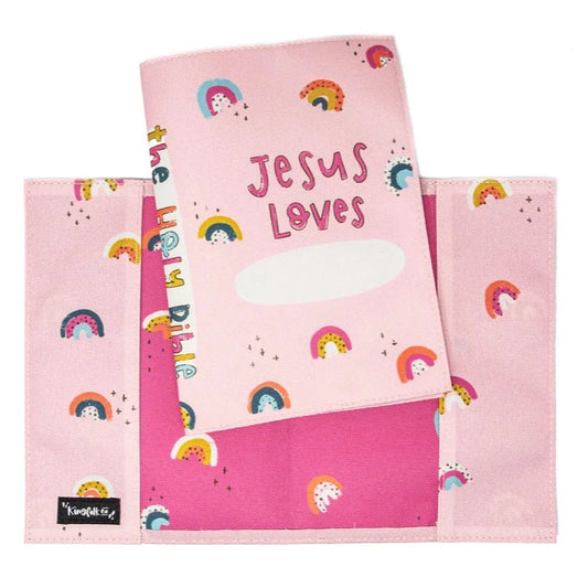 Bible Slipcover - Pink Rainbow