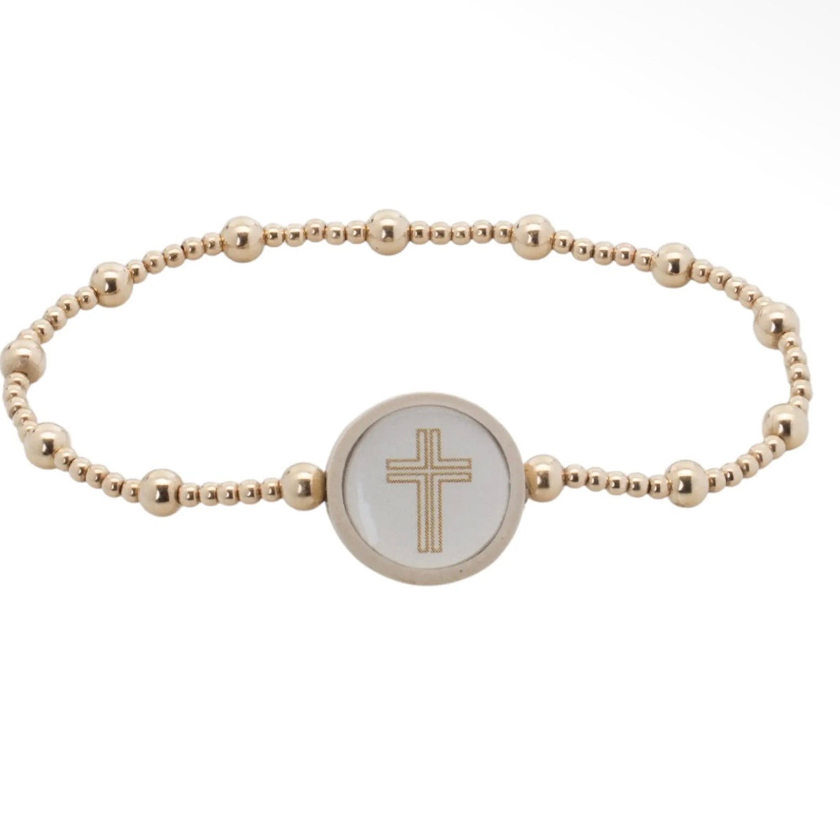 Tap To Pray Survivor Series Gold-Filled Beaded Bracelet | Everlasting
