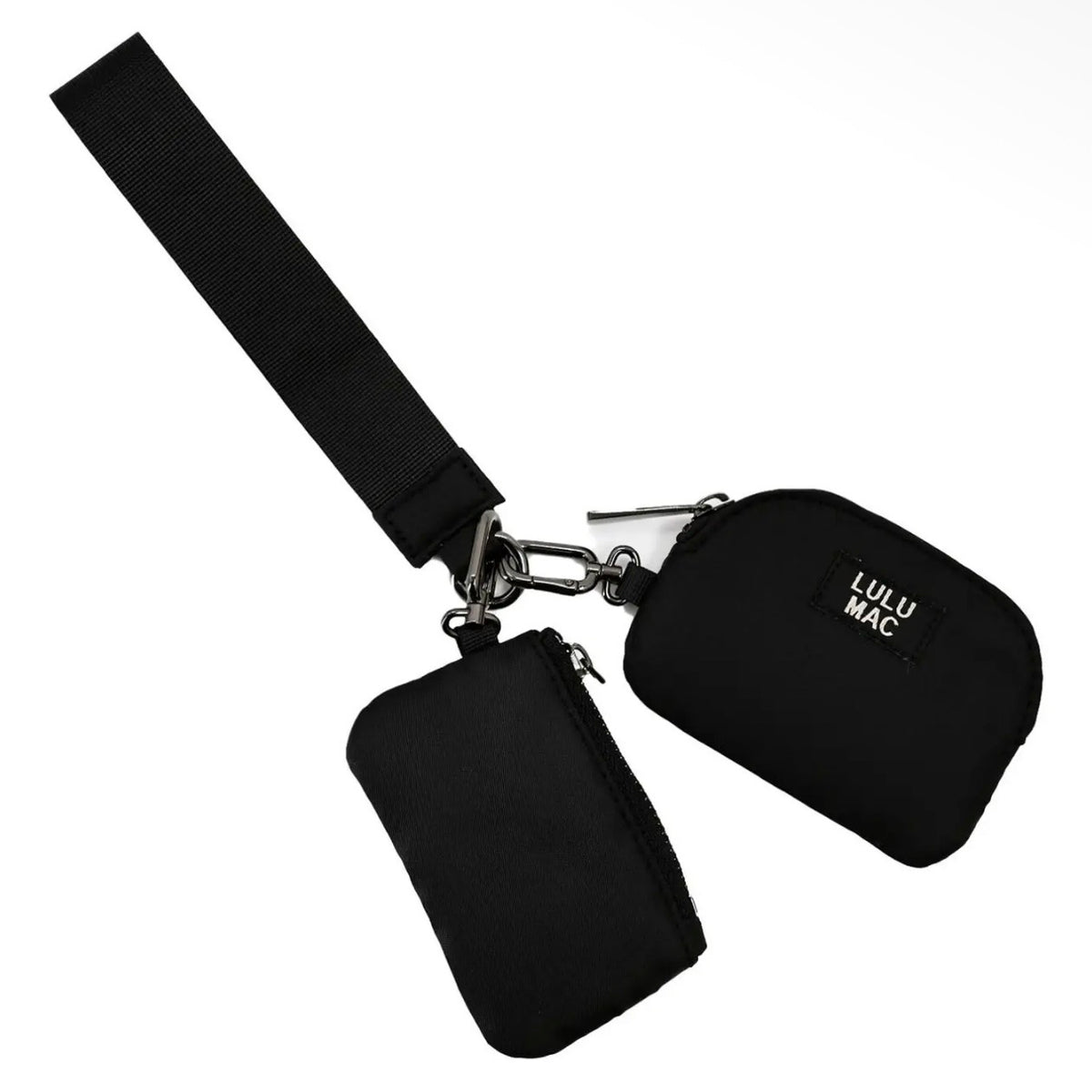 Lulu Mac Pouch Wristlet | Black