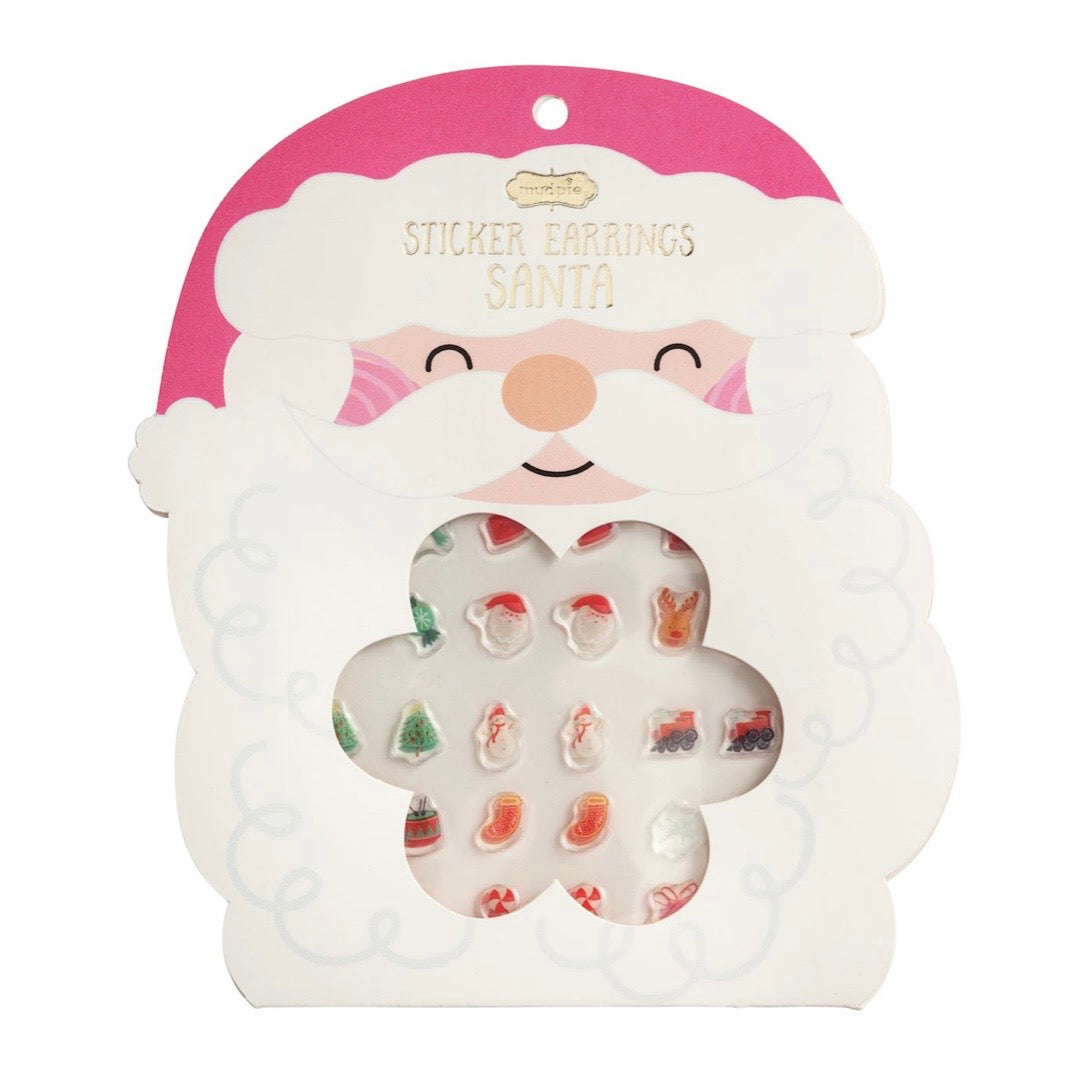 Earring Stickers | Santa