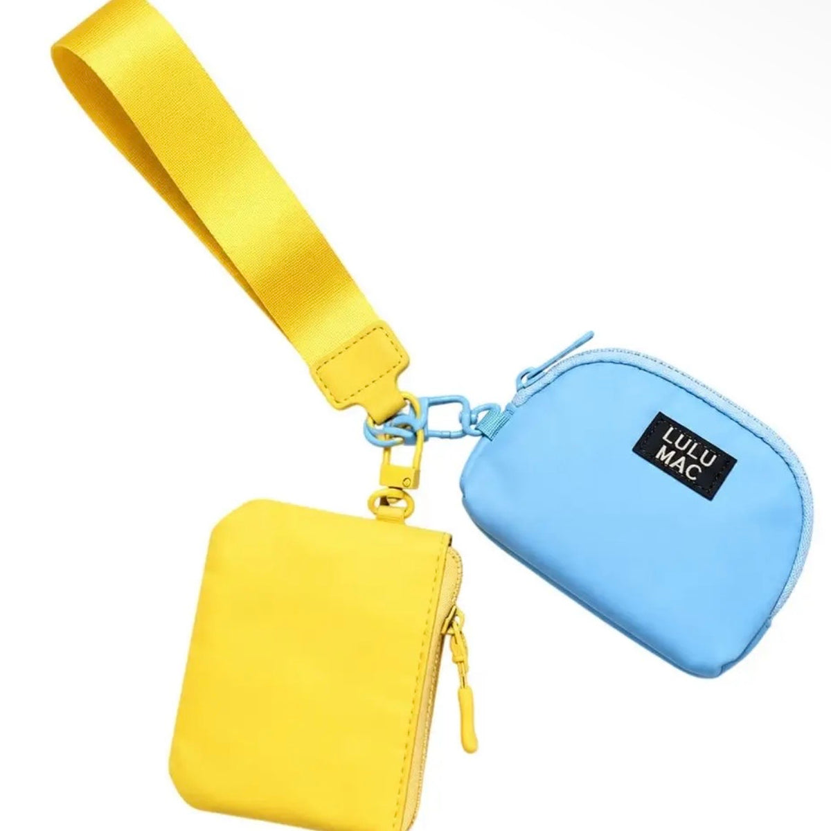 Lulu Mac Pouch Wristlet | Butter + Light Blue