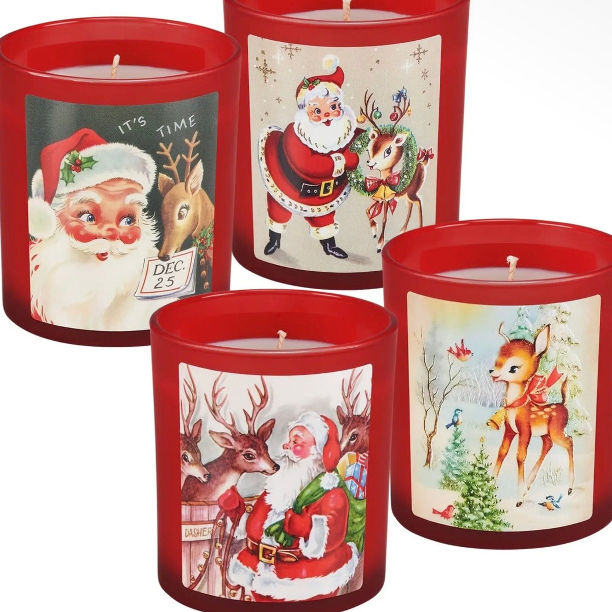 Candle | Retro Santa